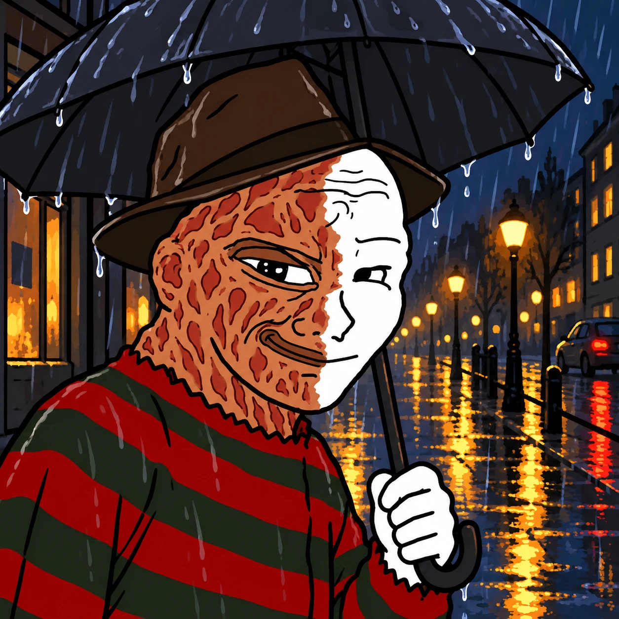 KRUEJAK on a rainy night